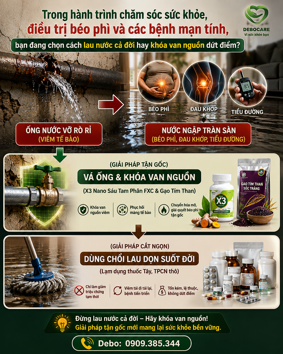 1. Bạn đang chữa bệnh hay chỉ đang “dọn nước cả đời”?